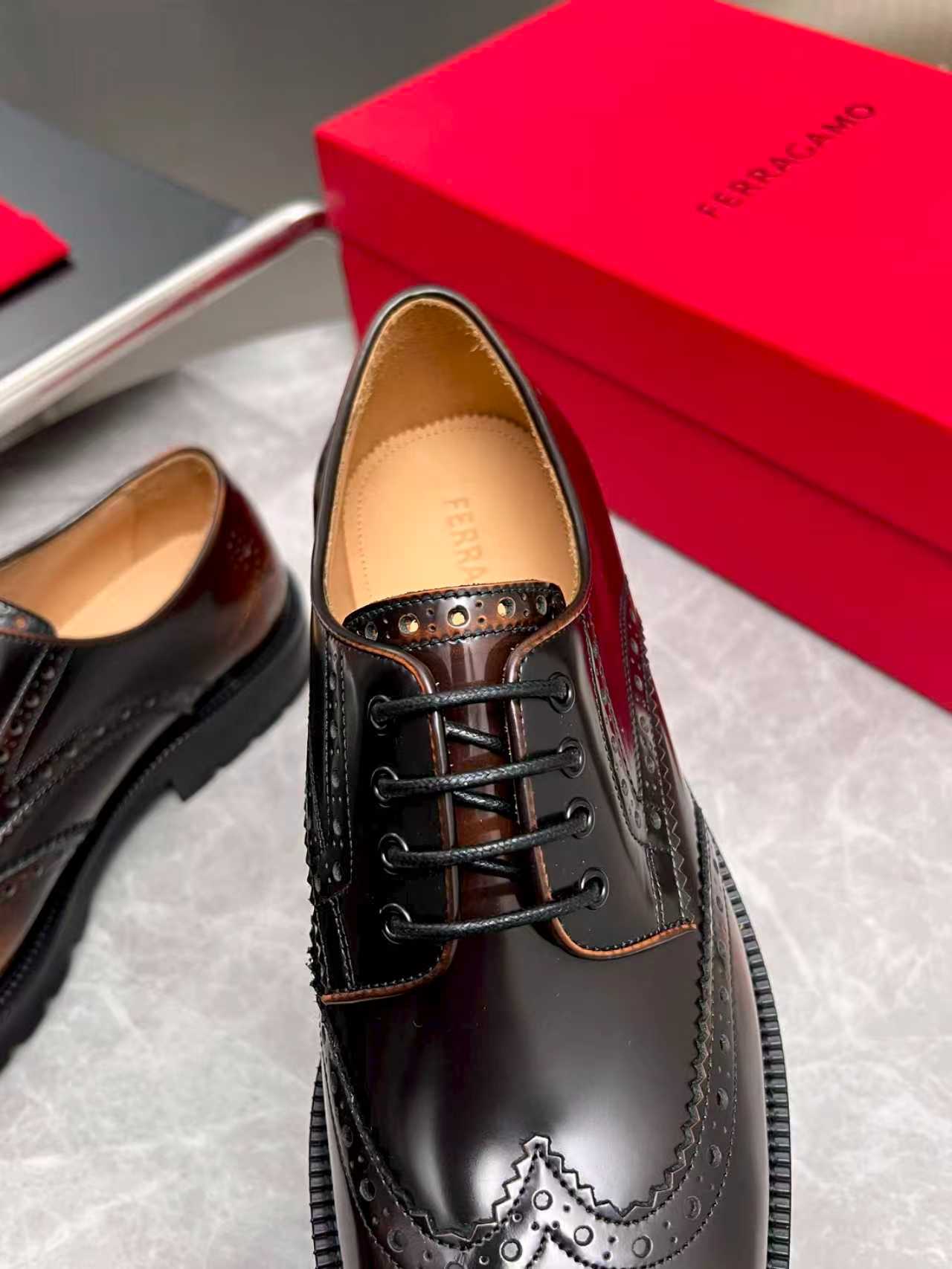 Ferragamo 페라가모 클래식 남성 더비 슈즈 구두 신발
