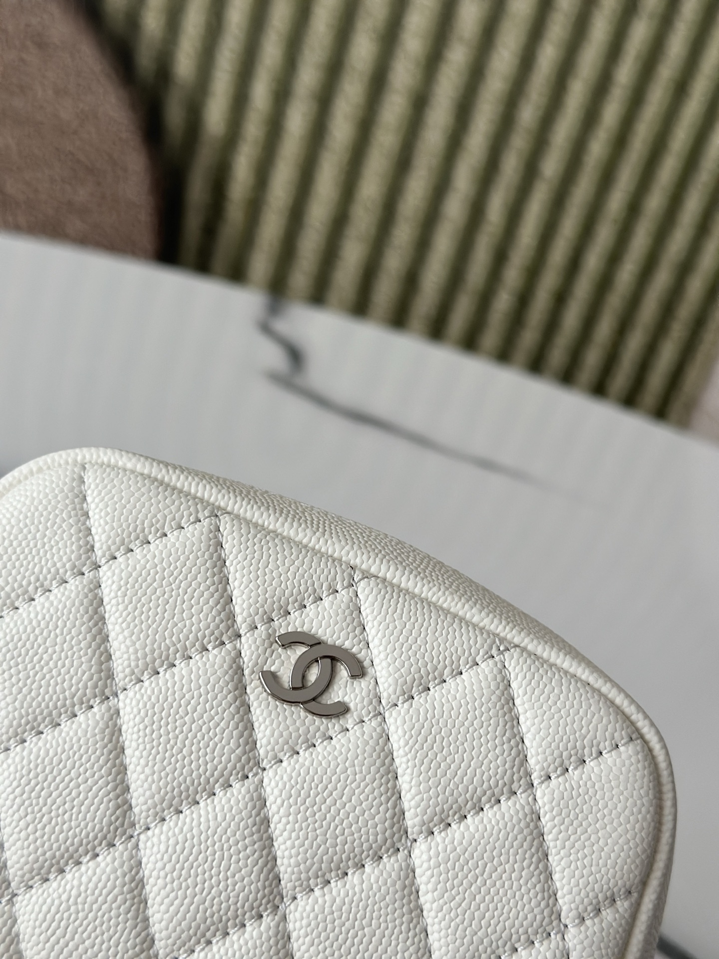 Chanel 샤넬 미니 퀼팅 메이크업 파우치 백 가방
