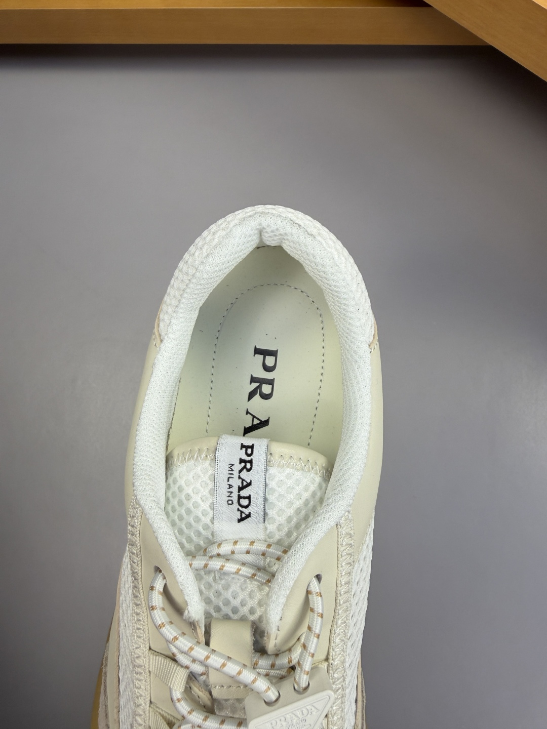 [Prada] 프라다 나파 레더 믹스 레트로 스니커즈 신발