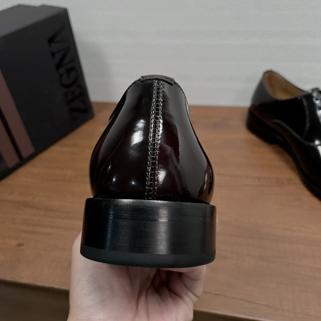 Zegna 제냐 브러쉬드 오피스 정장화 (옥스퍼드) 구두 신발