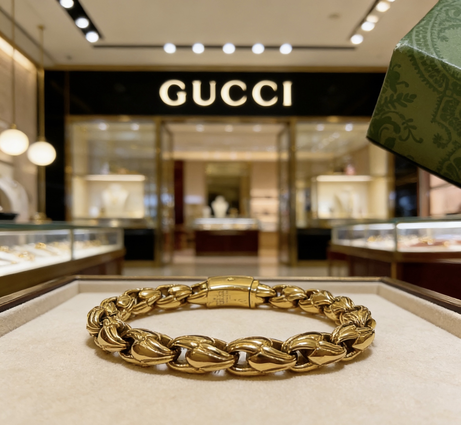 구찌(GUCCI) 클래식 체인 팔찌 악세사리