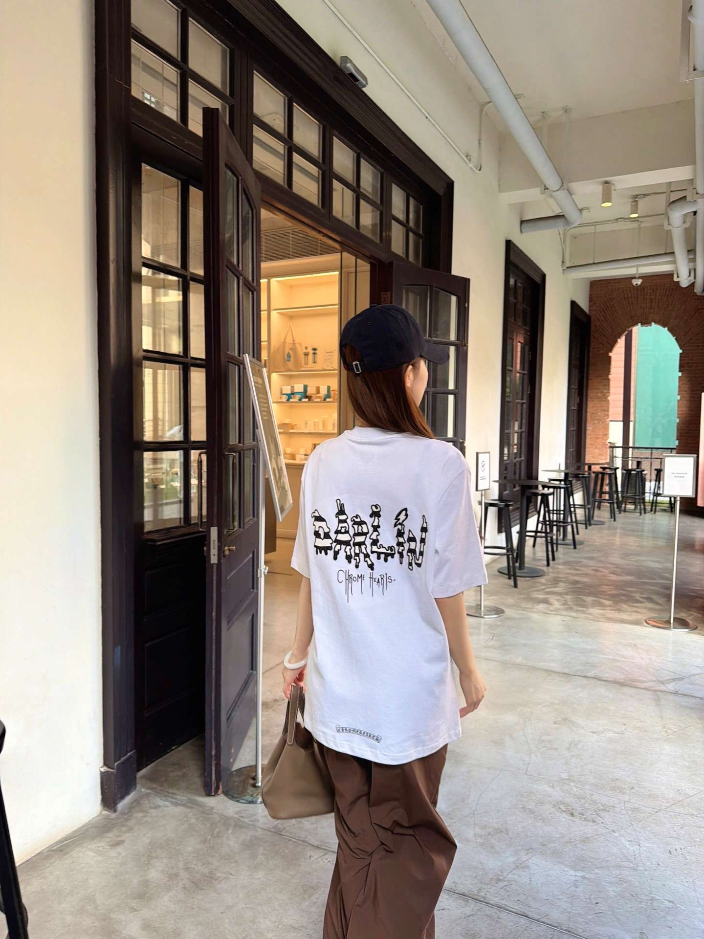 크롬하츠(CHROME HEARTS) 로고 반팔 티셔츠 상의 의류