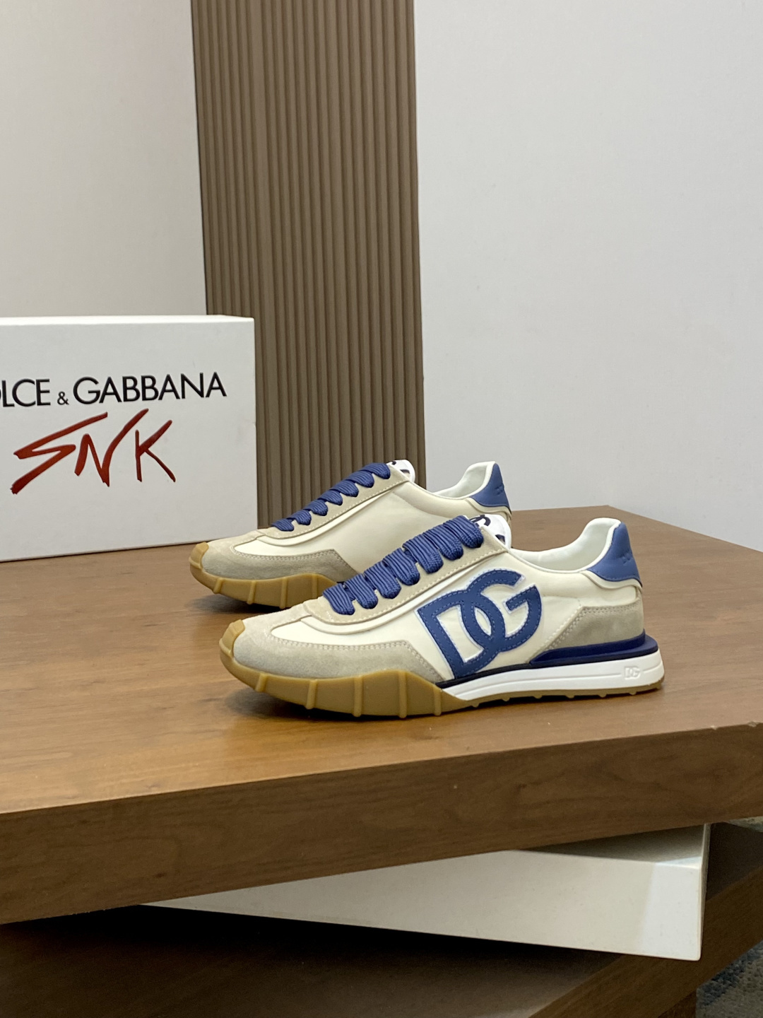 [Dolce & Gabbana] D&G 돌체앤가바나 프리미엄 믹스드 레더 럭셔리 스니커즈 신발