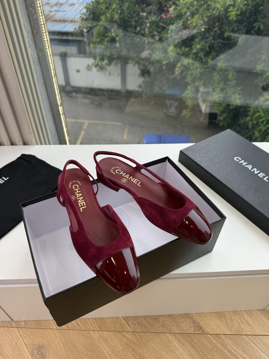 샤넬(CHANEL) 메리제인 슬링백 플랫 신발