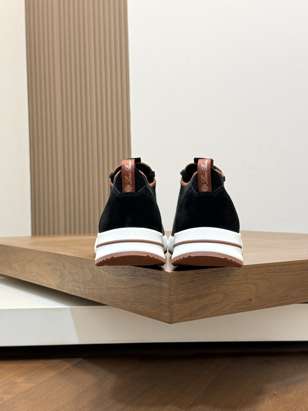 [Loro Piana] LP 로로 피아나 썸머 안톤 워크 레더 앤 패브릭 보트 슈즈 스니커즈 신발