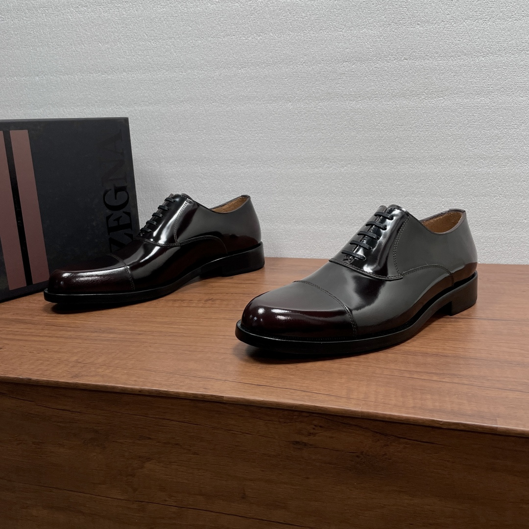 Zegna 제냐 브러쉬드 오피스 정장화 (옥스퍼드) 구두 신발