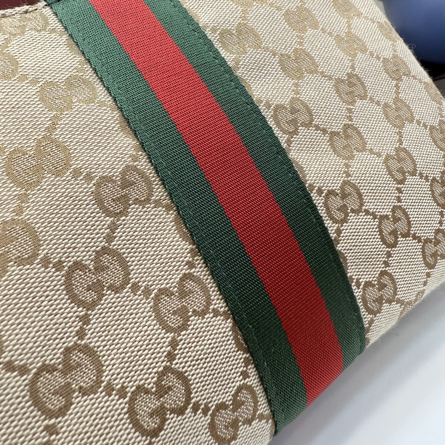 [Gucci] 구찌 26SS GG 캔버스 웹 파우치 클러치 백 가방