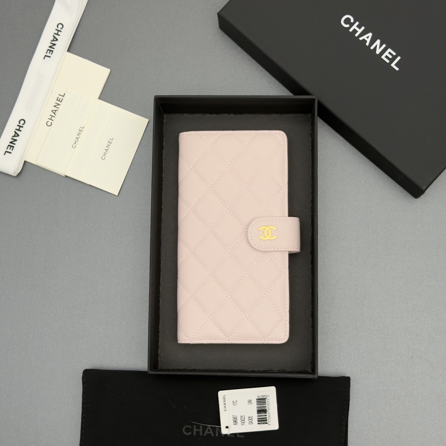 Chanel 샤넬 퀼팅 롱 월렛 지갑 복제