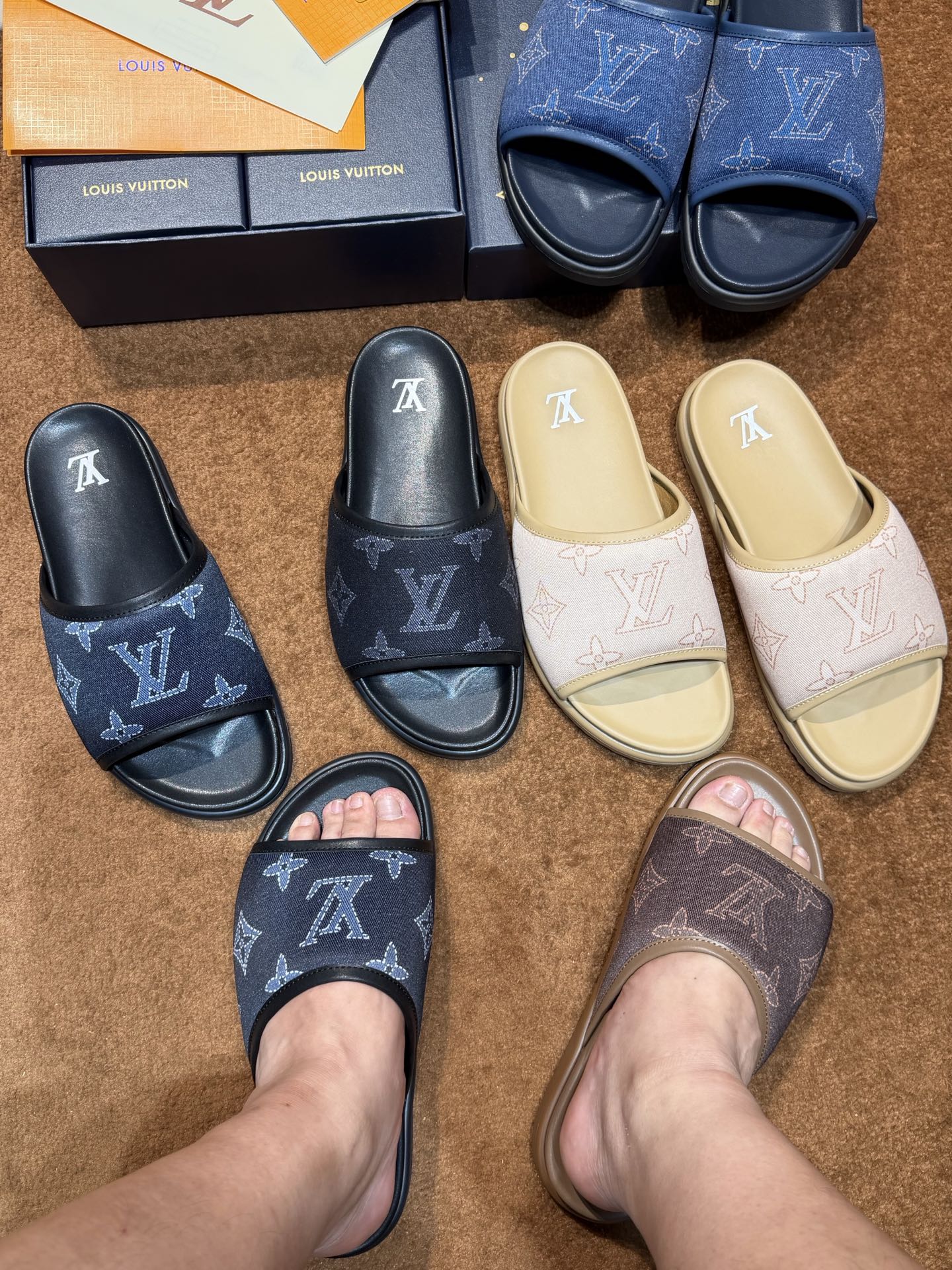 [Louis Vuitton] LV 루이비통 Waterfront 워터프론트 모노그램 모던 슬리퍼 신발