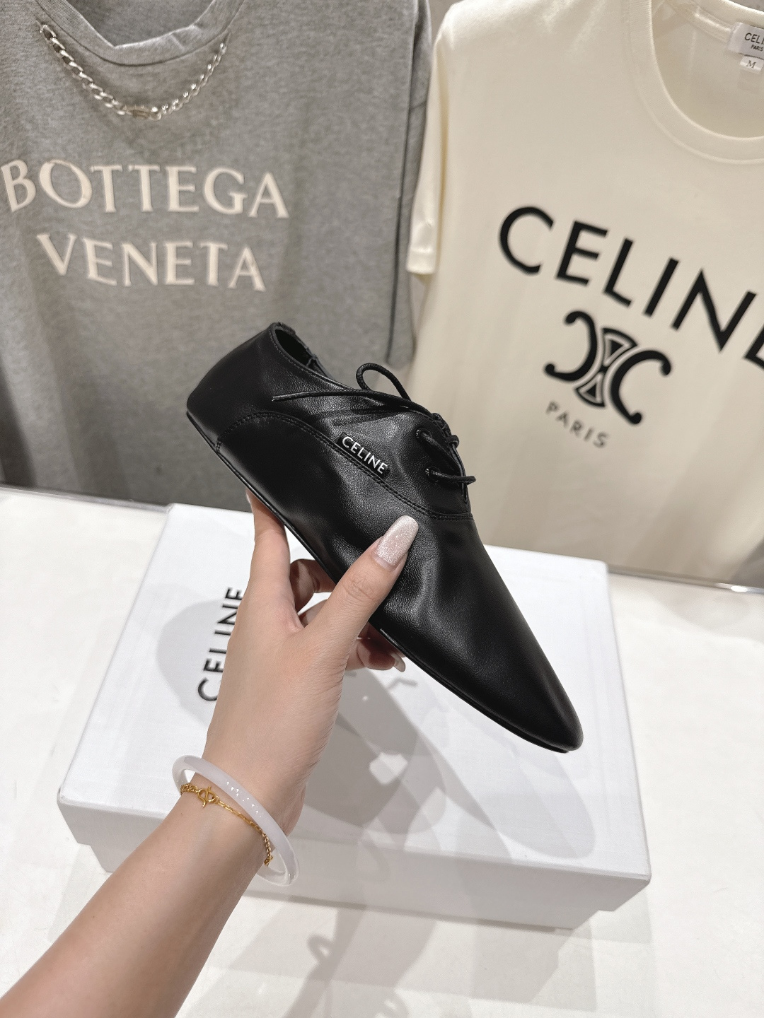셀린느(CELINE) 메리제인 브로그 로퍼 신발