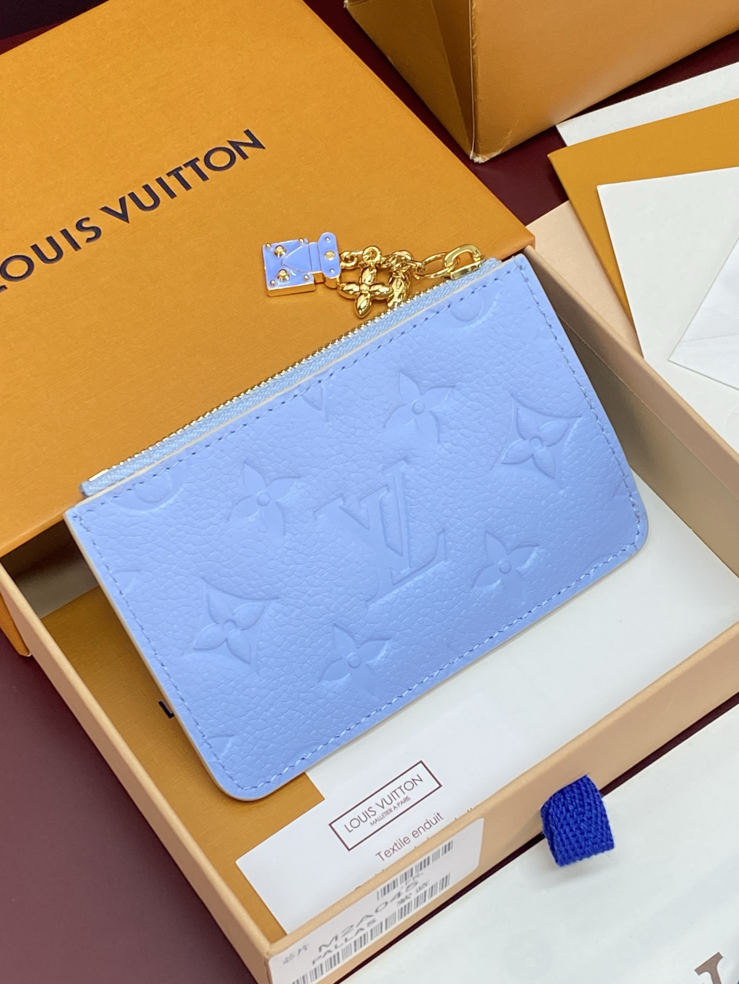 [Louis Vuitton] LV 루이비통 엠프레인 하이 섬머 로미 카드 홀더 지갑 / 퍼플 블루 M2A045