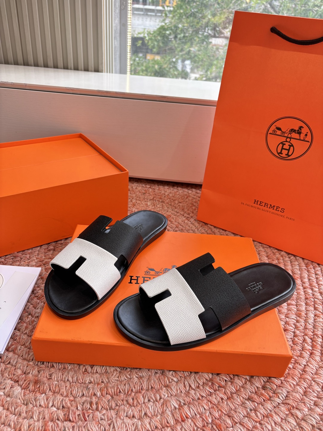 에르메스(HERMES) H 스트랩 슬리퍼 샌들 신발 복제
