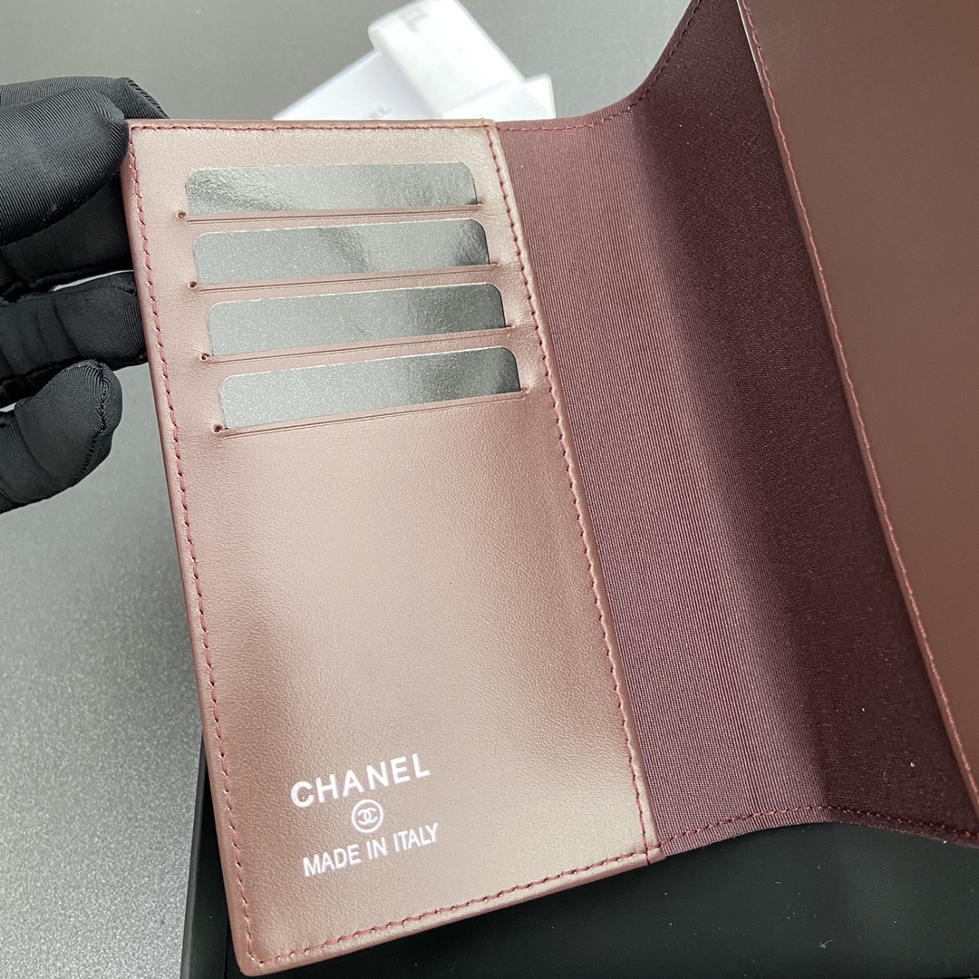 [Chanel] 샤넬 퀼팅 레더 패스포트 홀더/여권 지갑