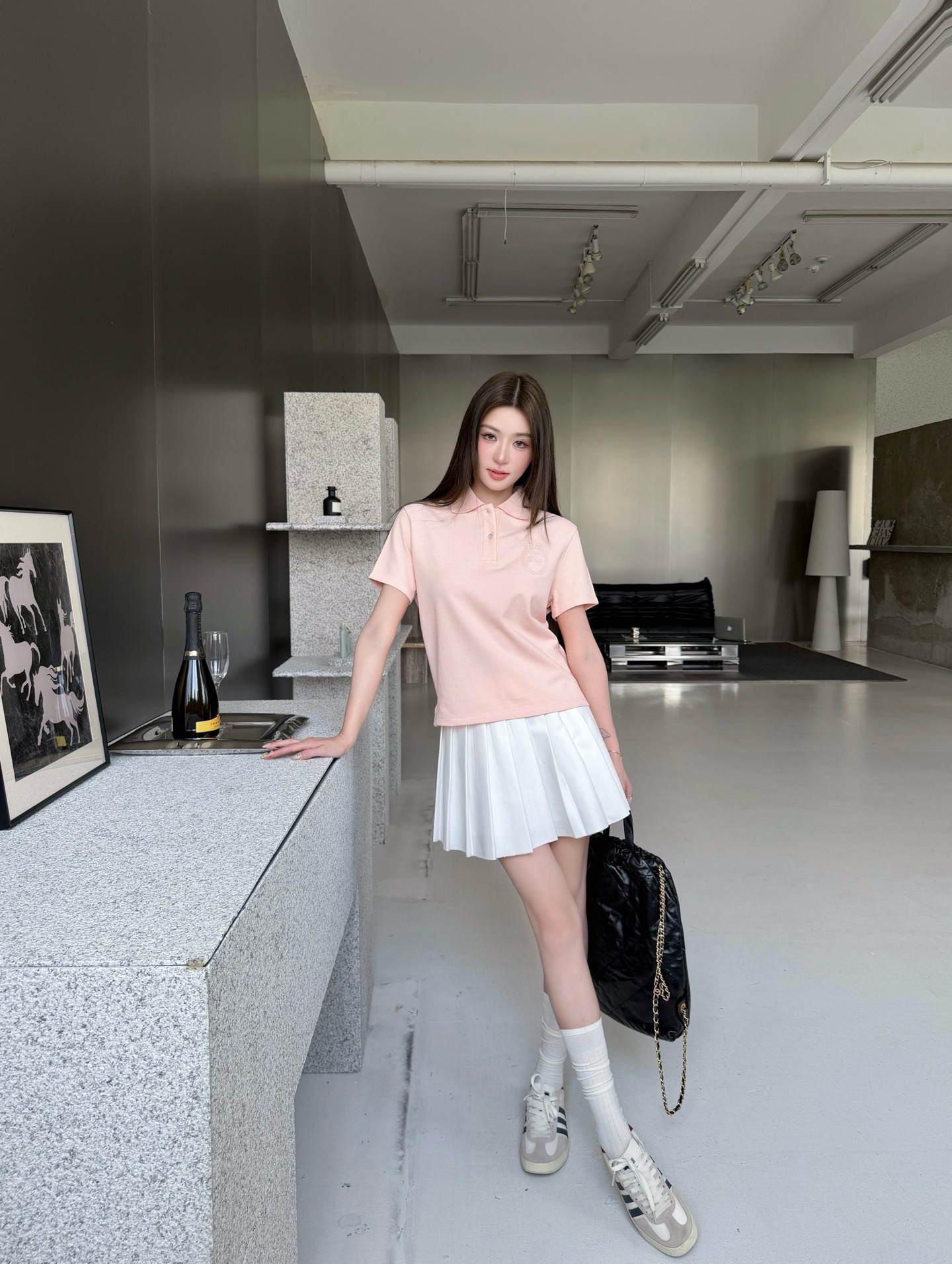 디올(DIOR) 메다이옹 자수 폴로 셔츠 상의 의류
