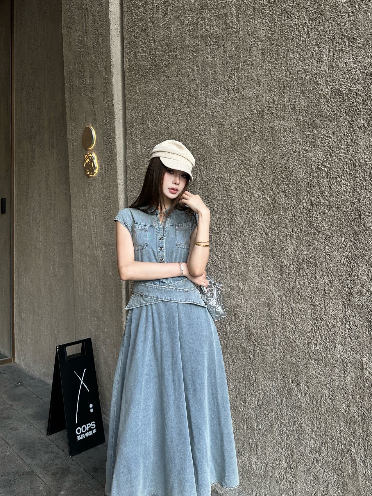 [Chanel] 샤넬 프리미엄 데님 롱 원피스 의류