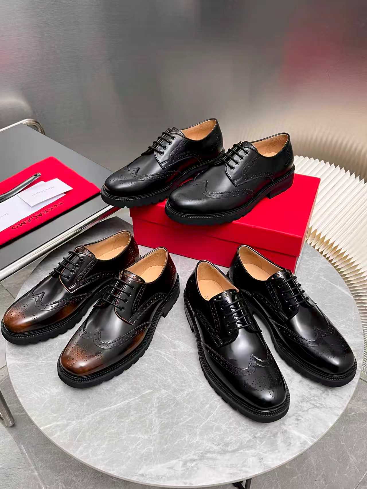 Ferragamo 페라가모 클래식 남성 더비 슈즈 구두 신발
