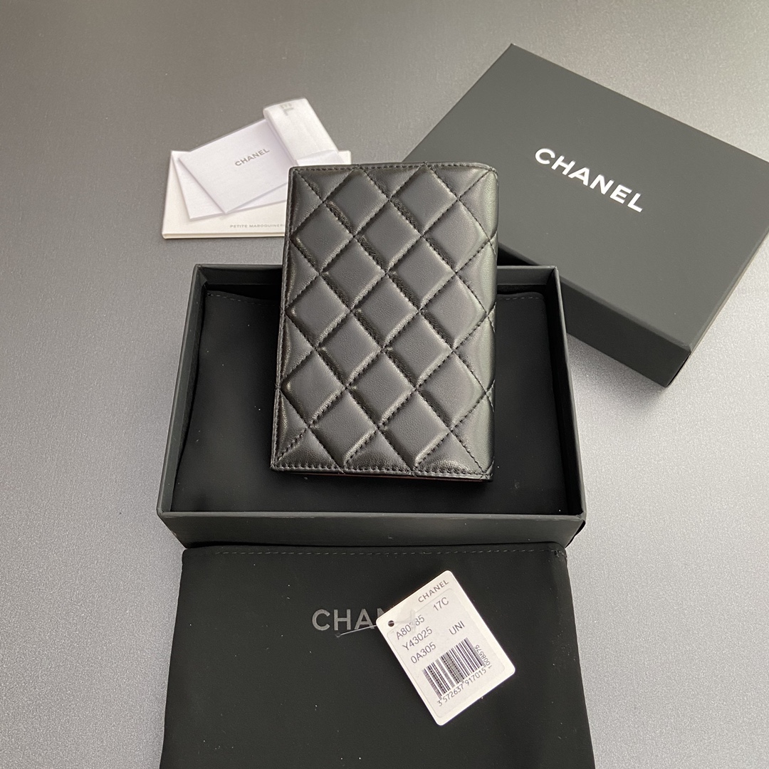 [Chanel] 샤넬 퀼팅 레더 패스포트 홀더/여권 지갑