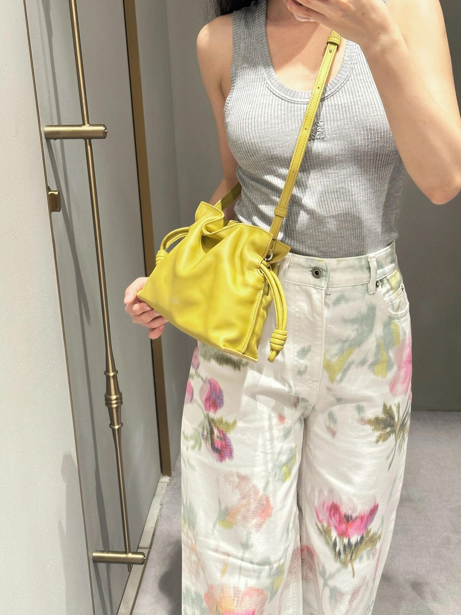 LOEWE 로에베 Flamenco 플라멩코 퍼스 나파 카프스킨 파우치 숄더백 가방