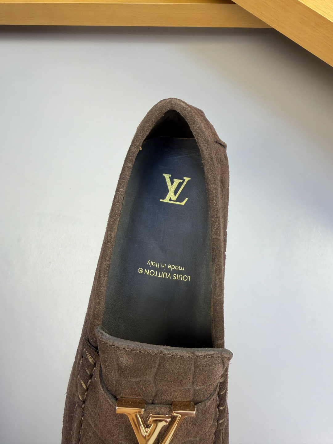 LV 루이비통 스웨이드 스톤 패턴 로퍼 (보트슈즈) 신발