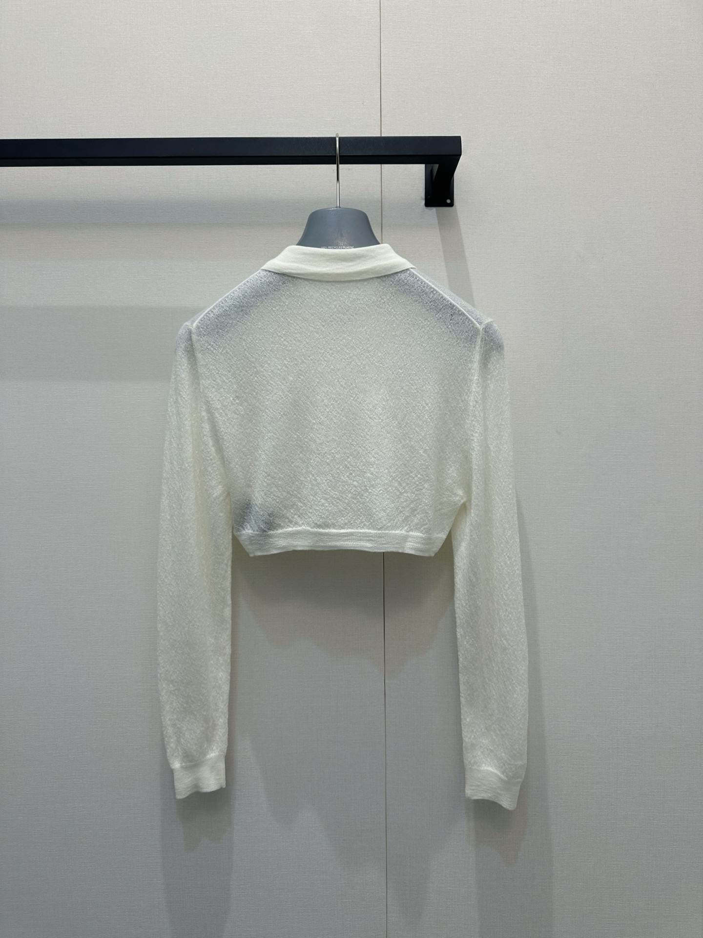 프라다(PRADA) 크롭 폴로 니트 상의 의류