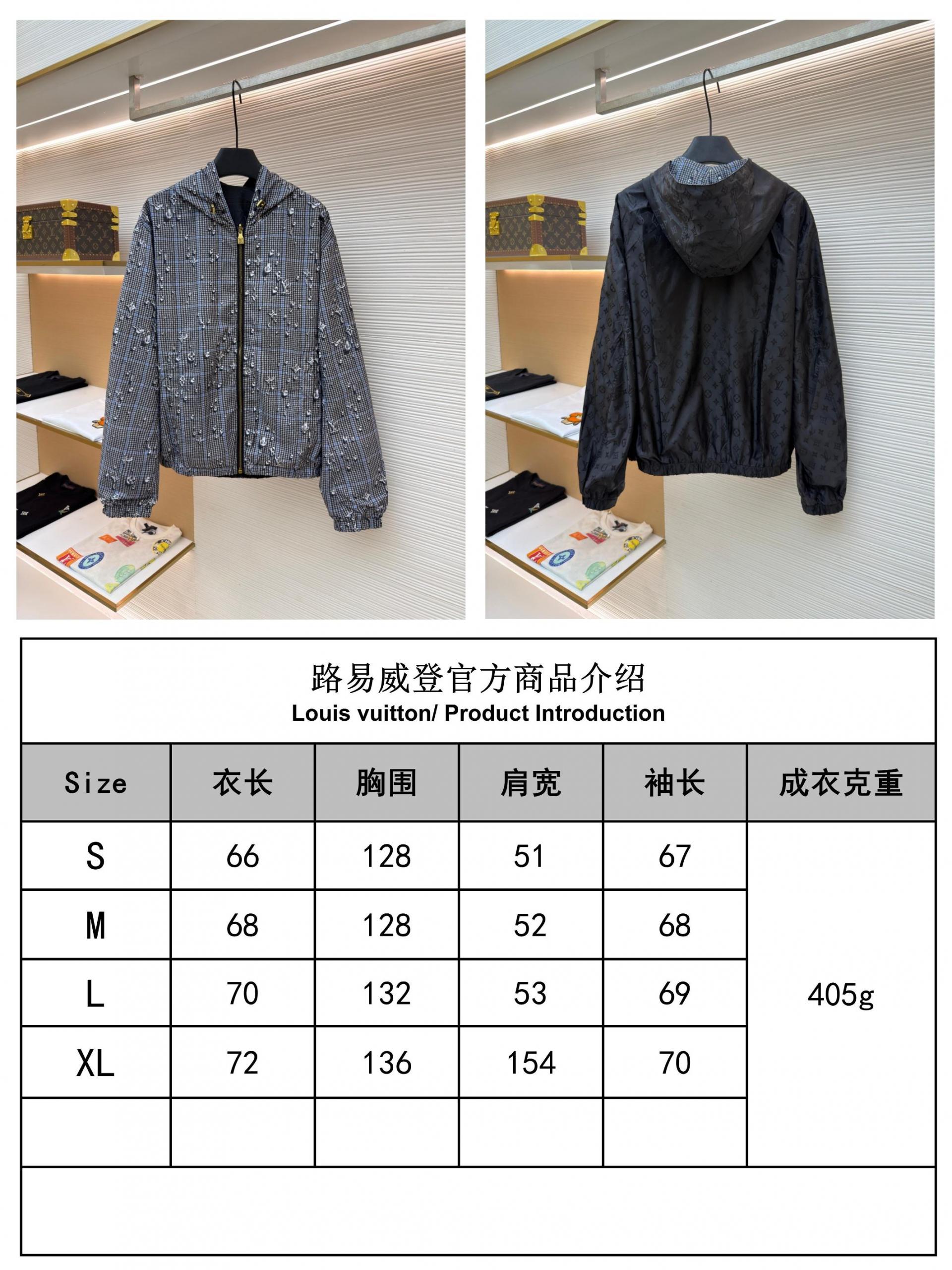 루이비통(LV) 레인드롭 리버서블 후드 윈드브레이커 의류