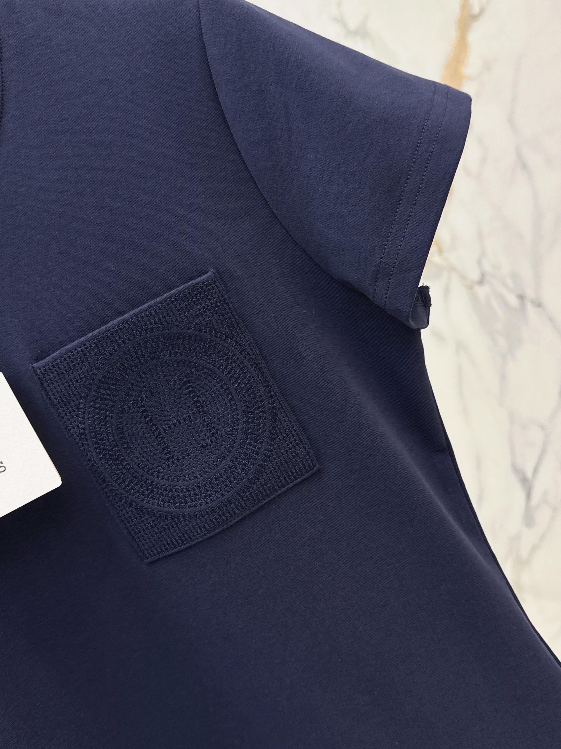 [Hermes] 에르메스 26SS 크롭 슬림핏 반팔 티셔츠 의류