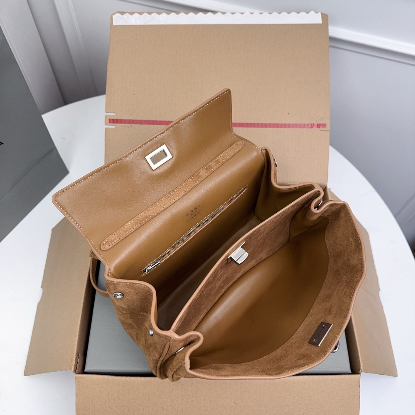 BALENCIAGA 발렌시아가 Rodeo 로데오 스몰 핸드백 (스웨이드 카프스킨 / 램스킨 라이닝) 가방