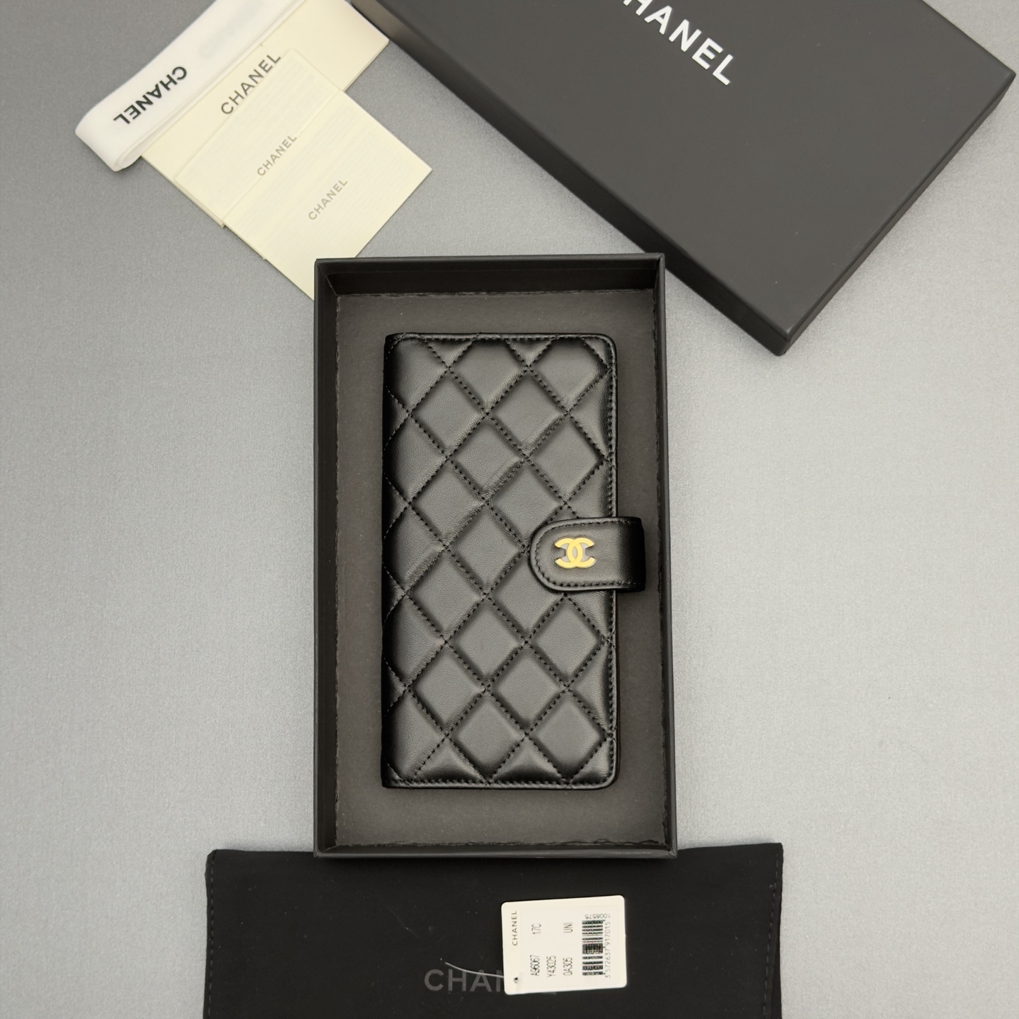 Chanel 샤넬 퀼팅 롱 월렛 지갑