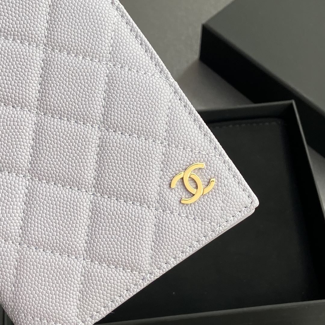 [Chanel] 샤넬 램스킨 퀼팅 패스포트 홀더/여권 지갑
