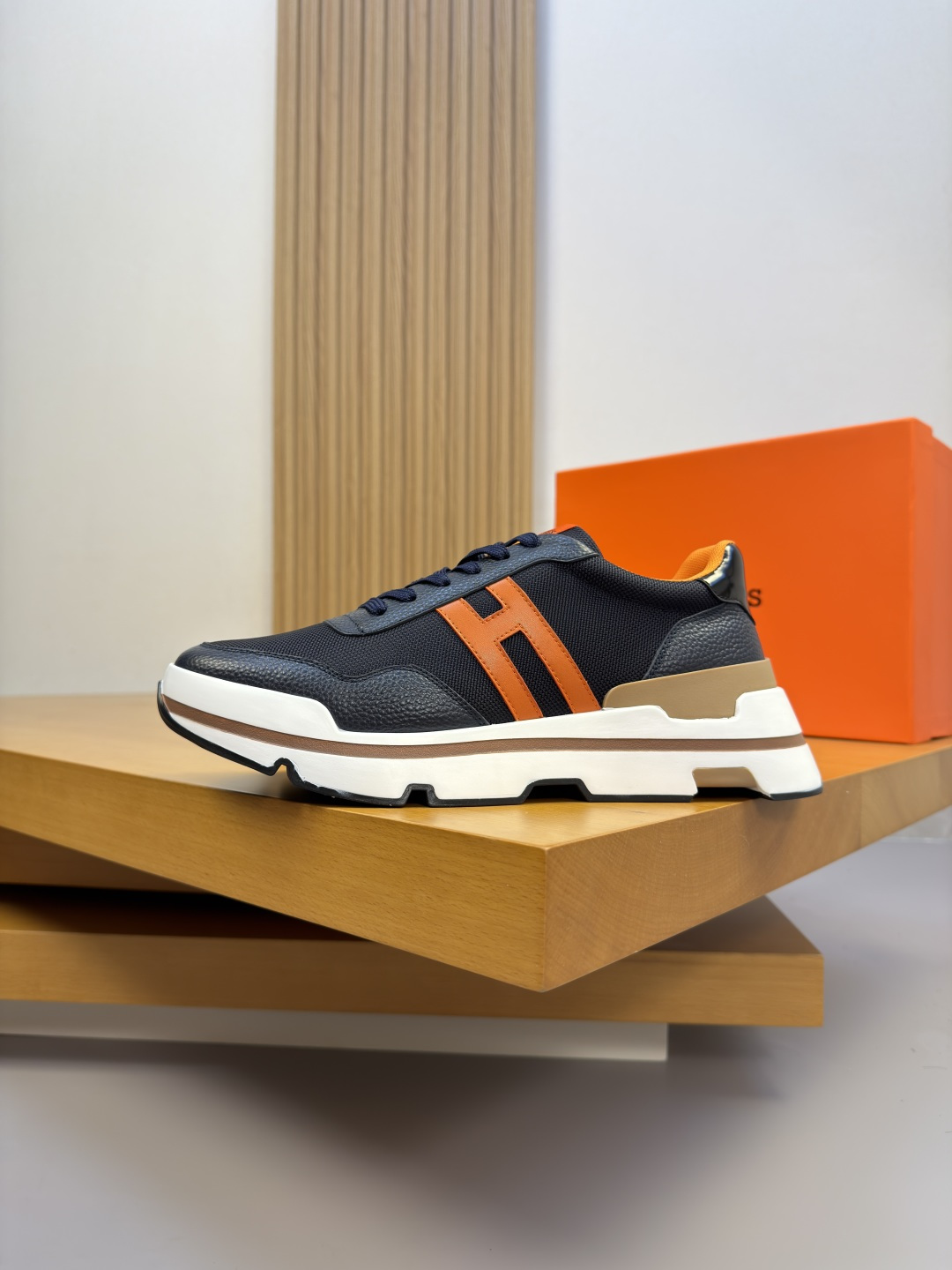 Hermes 에르메스 H 로고 캐주얼 운동화 스니커즈 신발