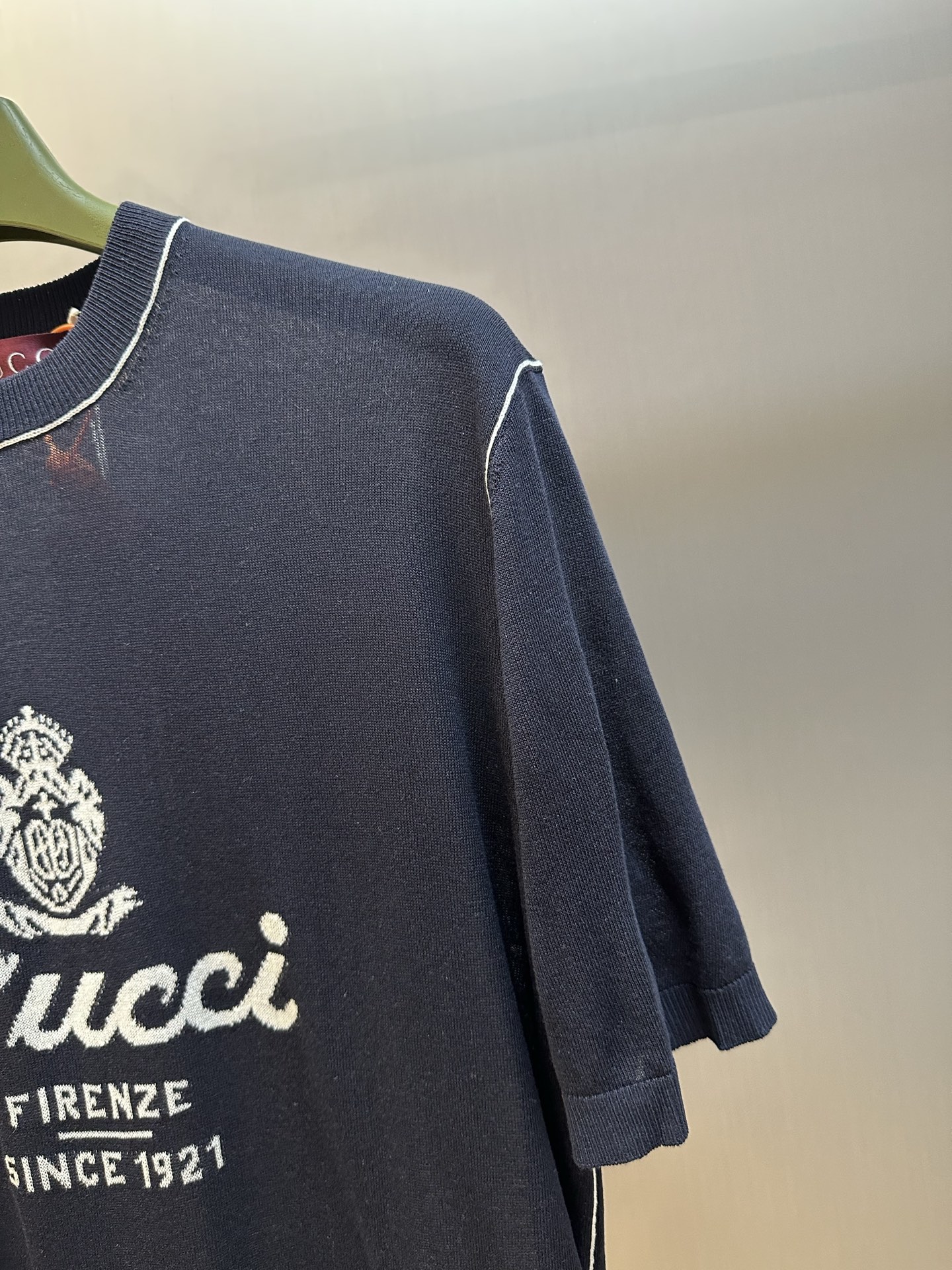 구찌(GUCCI) 인타르시아 니트 반팔 티셔츠 의류