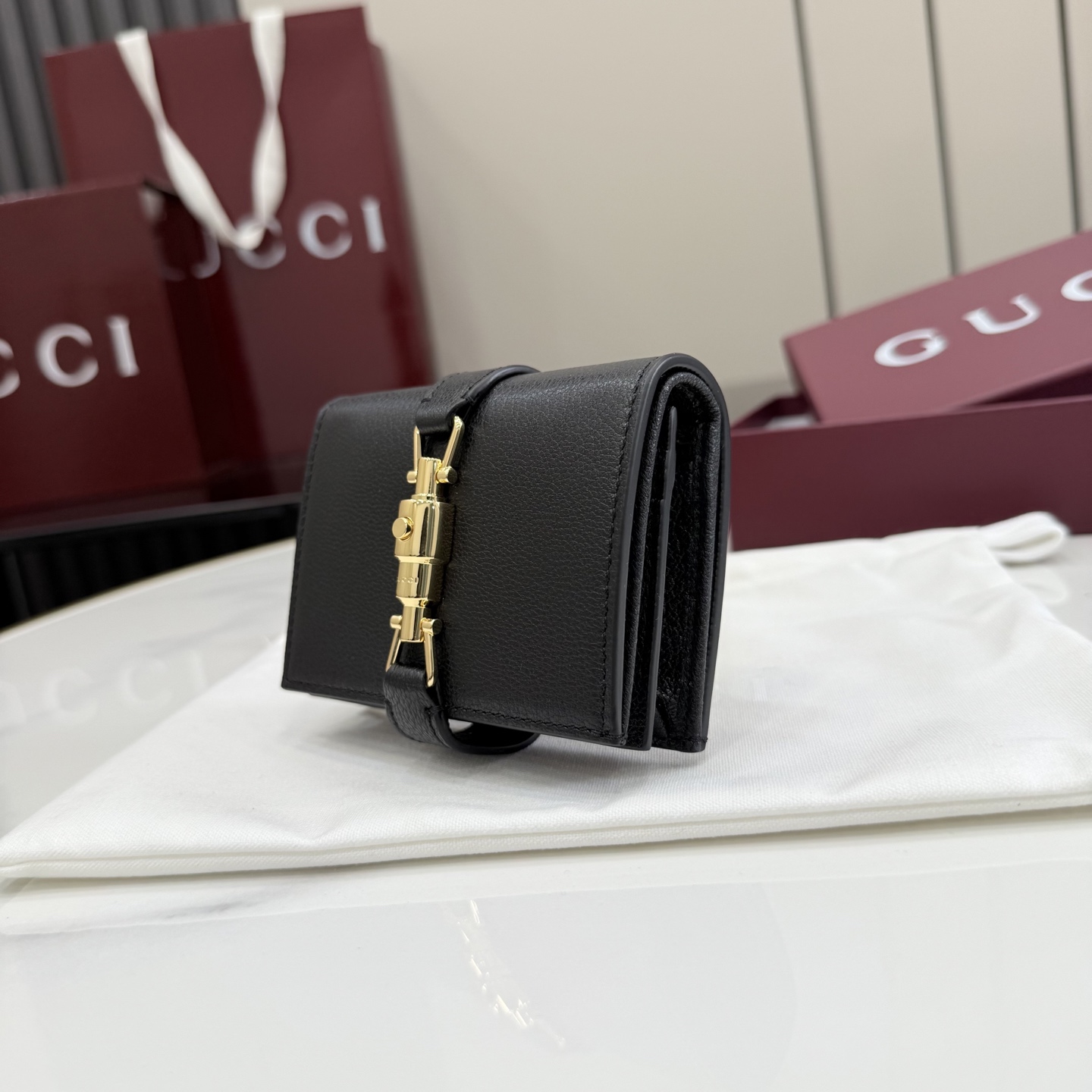 [Gucci] 구찌 26SS Jackie 재키 1961 레더 중지갑