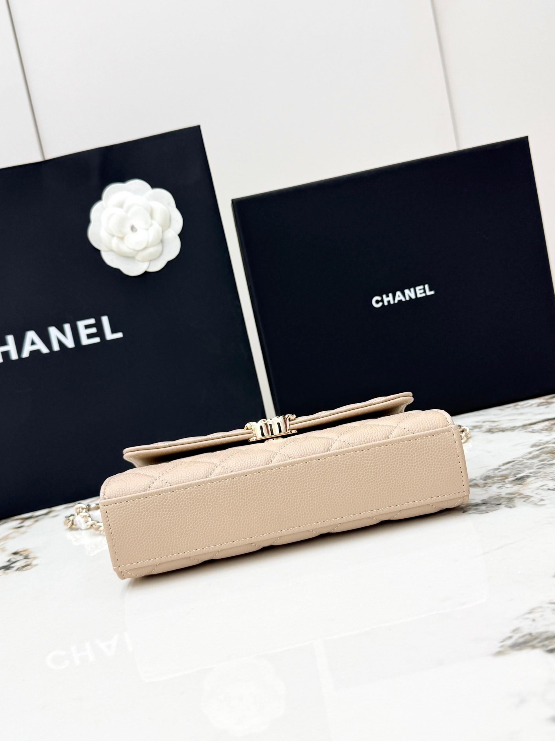 Chanel 25S 샤넬 캐비어 카우레더 Kelly 핸들백 가방