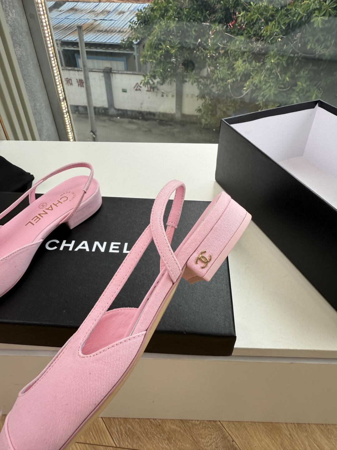 샤넬(CHANEL) 메리제인 슬링백 플랫 신발