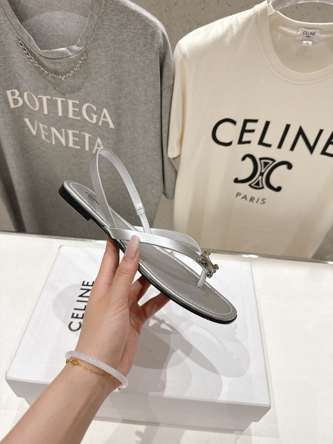 셀린느(CELINE) 트리옹프 로마 샌들 신발