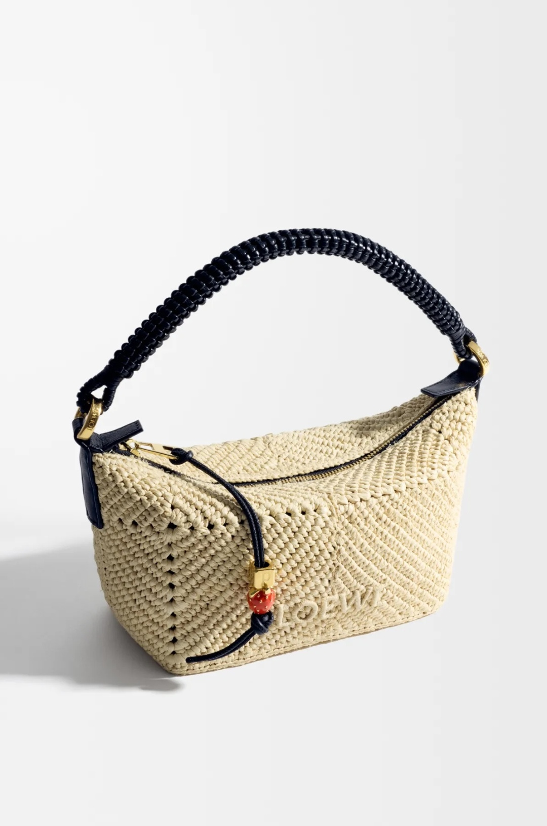 LOEWE 로에베 미니 클래식 카프스킨 & 라피아 칼라 백 가방 / 11268