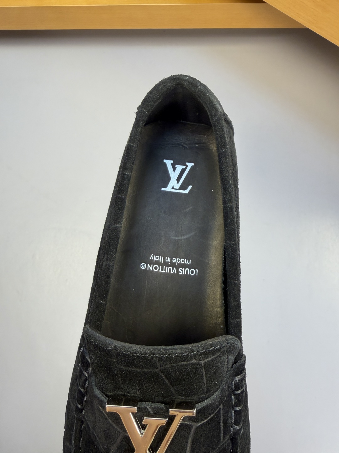 LV 루이비통 스웨이드 스톤 패턴 로퍼 (보트슈즈) 신발