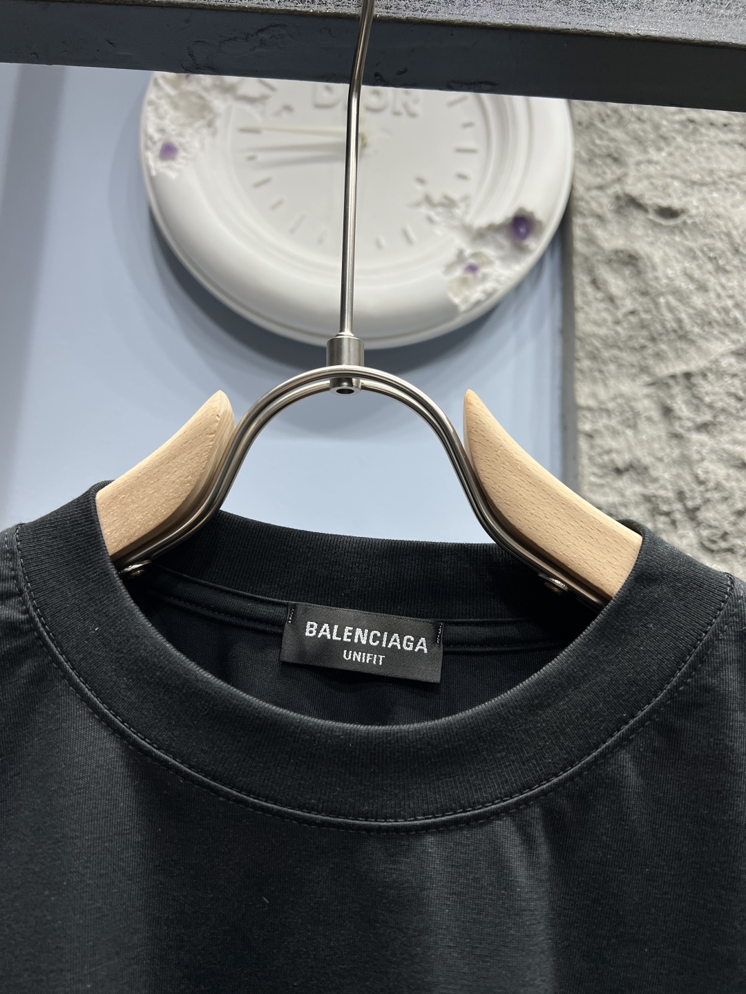 발렌시아가(BALENCIAGA) 그래피티 레터링 반팔 티셔츠 상의 의류