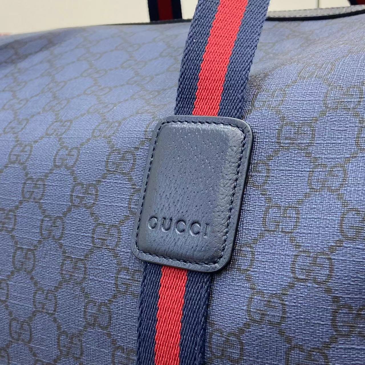 GUCCI 구찌 GG 테니스 라지 여행 가방 (더플백 - 네이비)