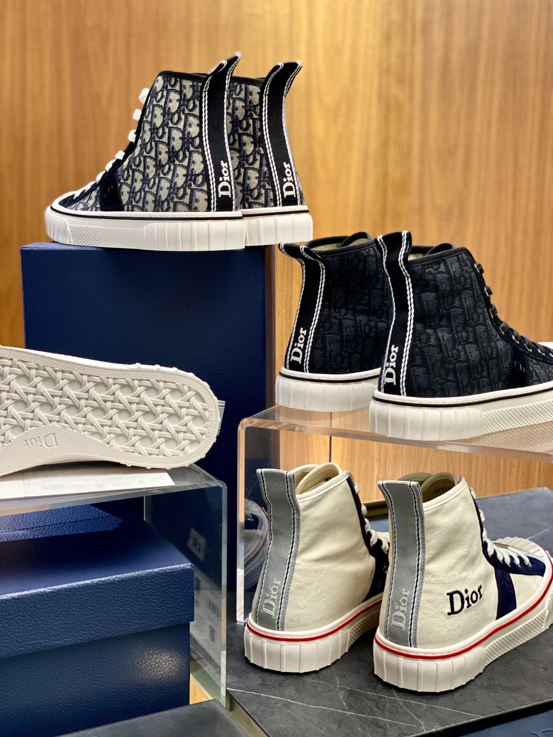 [Dior] 디올 후퍼(Hooper) 하이탑 캔버스 스니커즈 신발