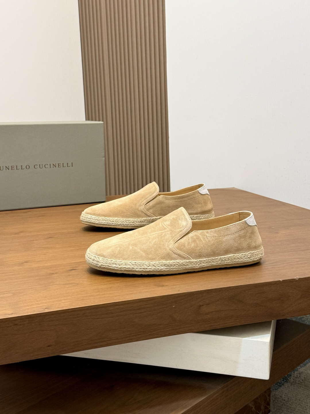 [Brunello Cucinelli] 브루넬로 쿠치넬리 맨즈 스웨이드 캐주얼 로퍼 신발