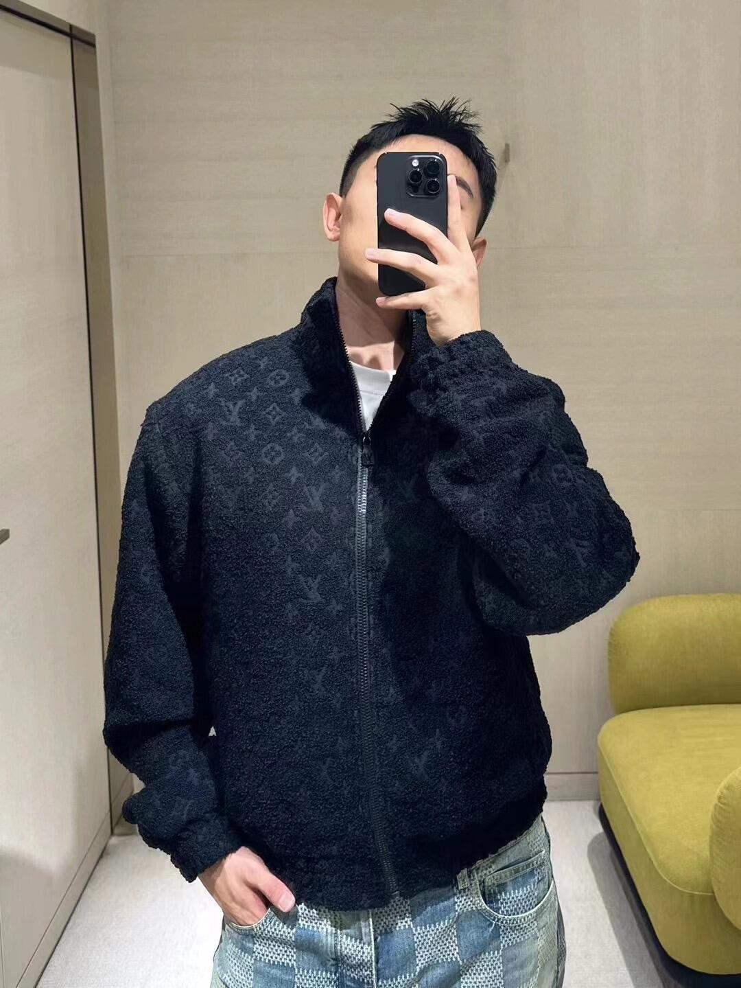 루이비통LV 모노그램 울 부클레 집업 재킷 상의 의류