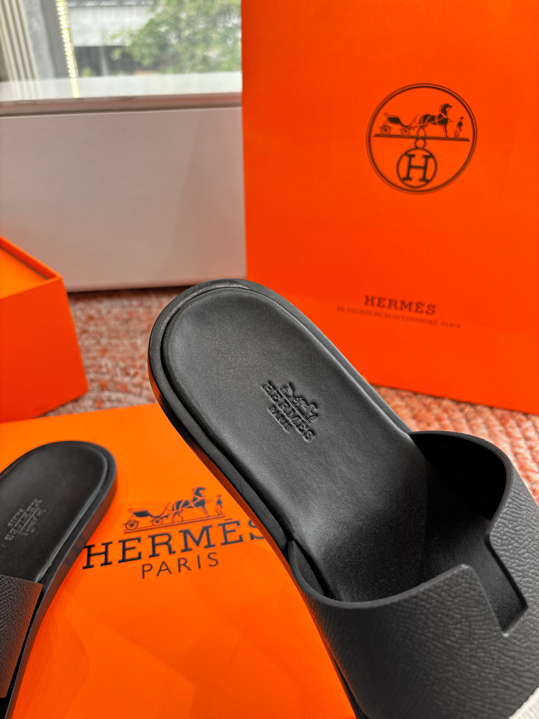 에르메스(HERMES) H 스트랩 슬리퍼 샌들 신발 복제