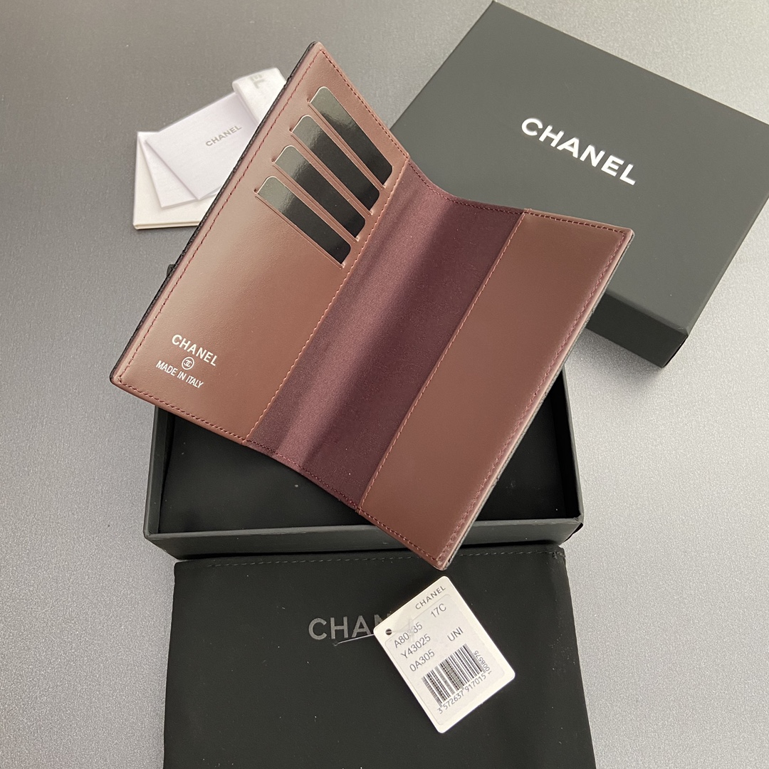[Chanel] 샤넬 퀼팅 레더 패스포트 홀더/여권 지갑