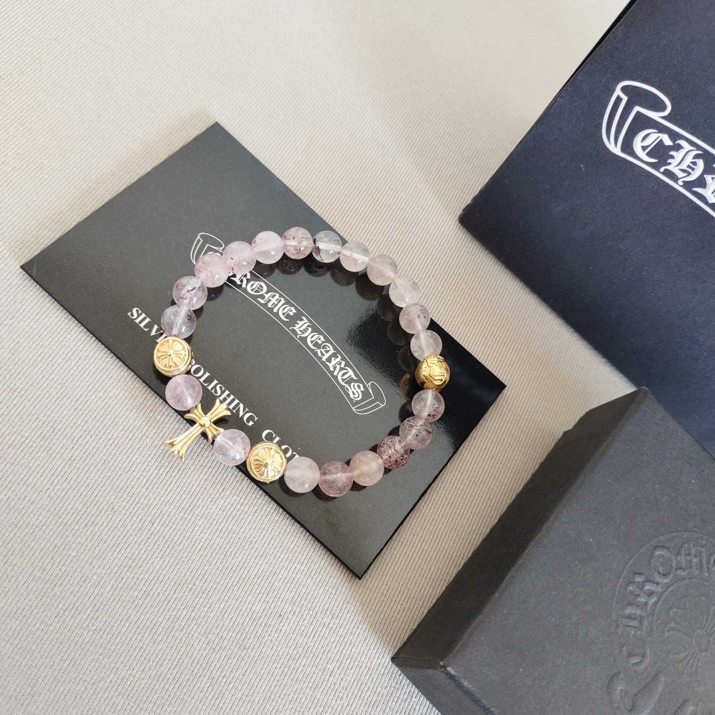 크롬하츠(CHROME HEARTS) 빈티지 크로스 비즈 팔찌 악세사리