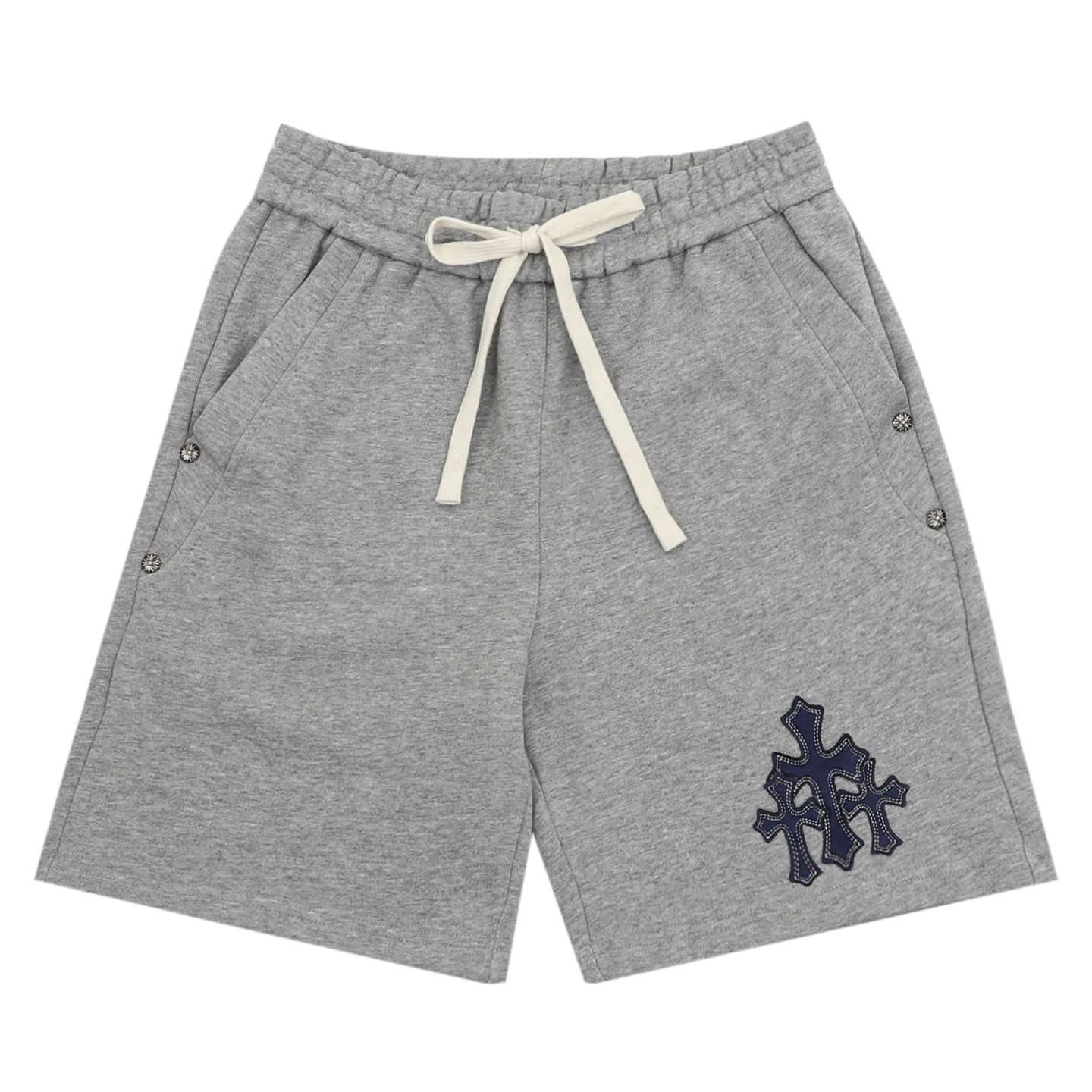 크롬하츠(CHROME HEARTS) 크로스 아플리케 자수 쇼츠 하의 의류