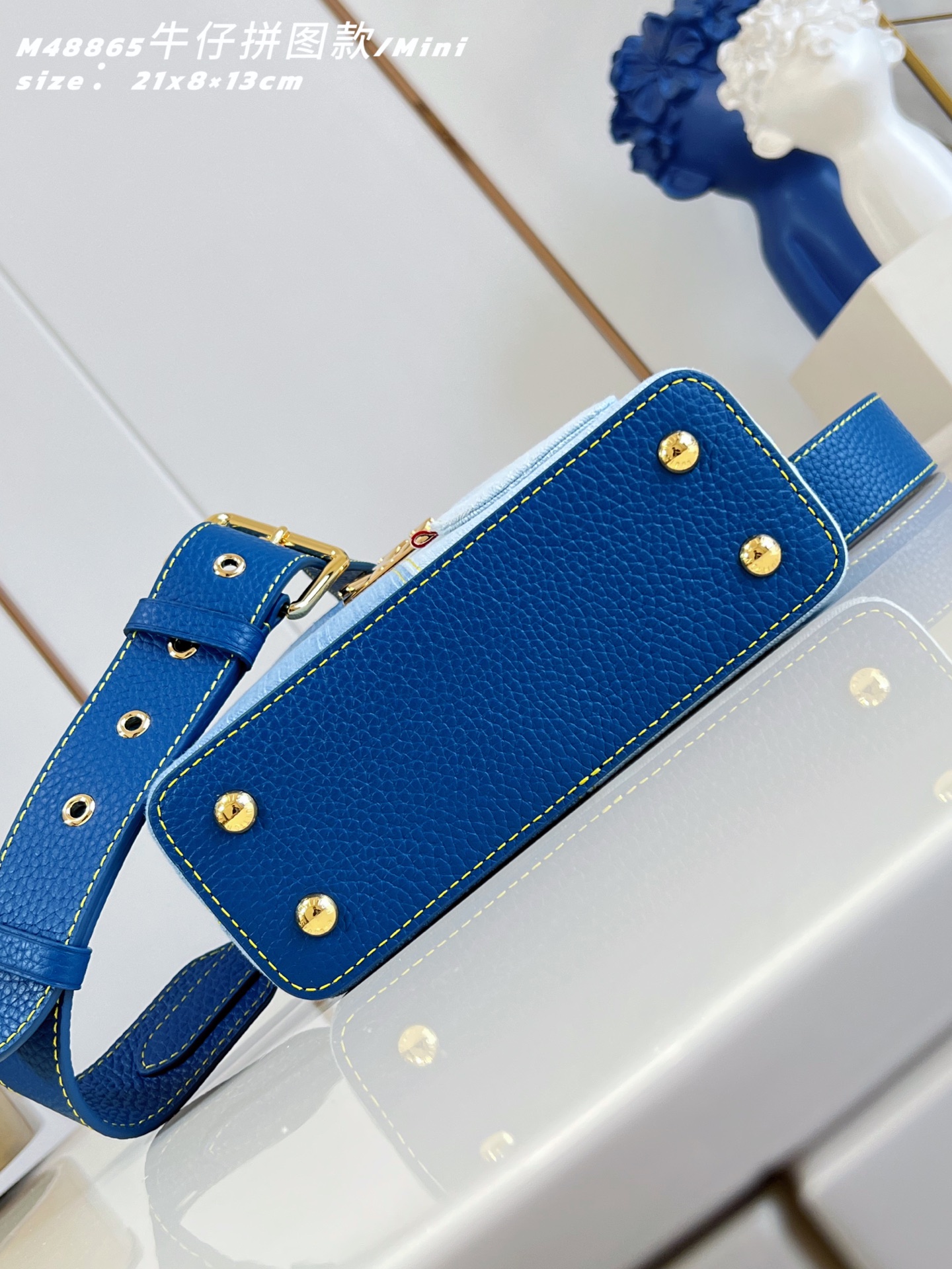 [Louis Vuitton] LV 루이비통 카퓌신 Capucines mini 미니 데님 패치워크 토트백 가방