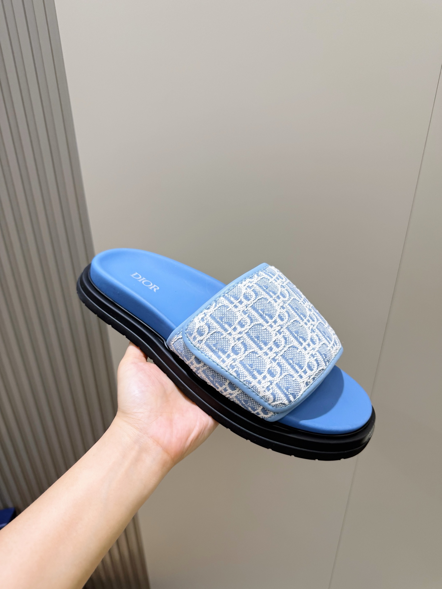 Dior 디올 Aqua 남성 슬라이드 샌들 슬리퍼 신발