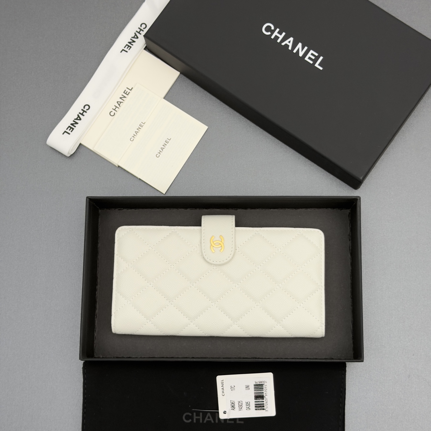 Chanel 샤넬 퀼팅 롱 월렛 지갑