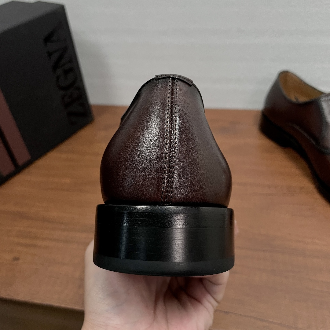 Zegna 제냐 브러쉬드 오피스 정장화 (옥스퍼드) 구두 신발